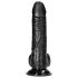 RealRock - dildo realist cu ventuză - 15,5 cm - negru