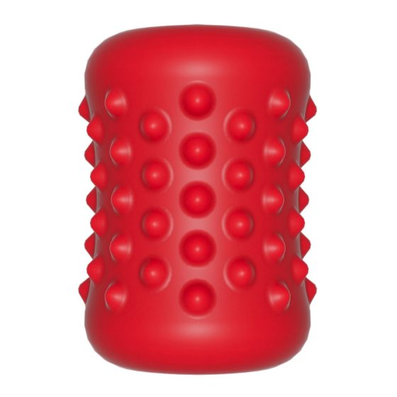 Orctan - masaj de penis cu baterie (negru-roșu)