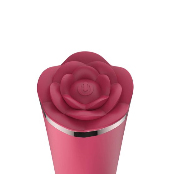 Raytech Rose - vibrator clitoridian cu baterie, impermeabil (rosu)