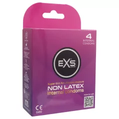   Prezervativ intern EXS - prezervativ feminin fără latex (4 bucăți)