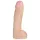 Doc Johnson Vac-U-Lock Hung 12 - dildo realist cu testicule (culoare naturală)