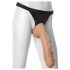Dildo realist, Vac-U-Lock Hung 12 - natural, cu testicule