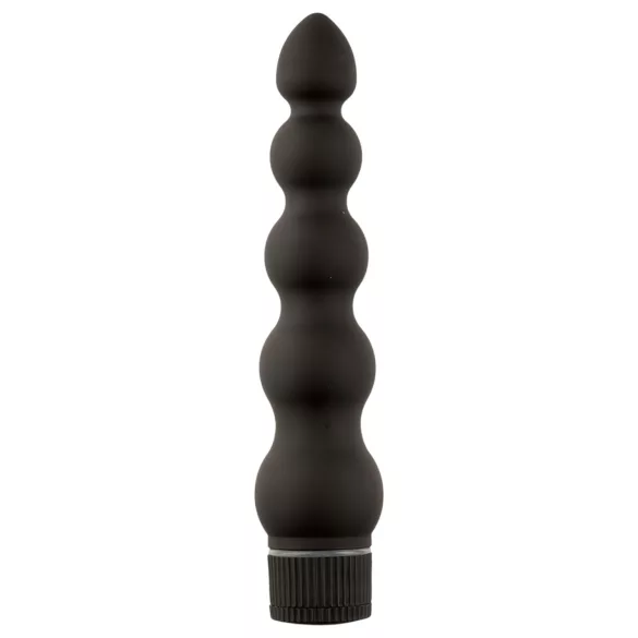 Doc Johnson - Black Magic 7 - vibrator anal rigid cu 5 bile (negru)