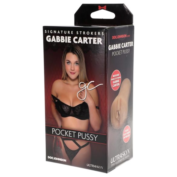Doc Johnson - vagină realistă Gabbie Carter - Ultraskyn, culoare naturală