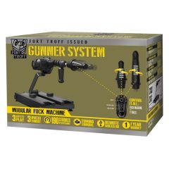   Doc Johnson Gunner System - Mașină sexuală modulară cu 2 accesorii (negru)