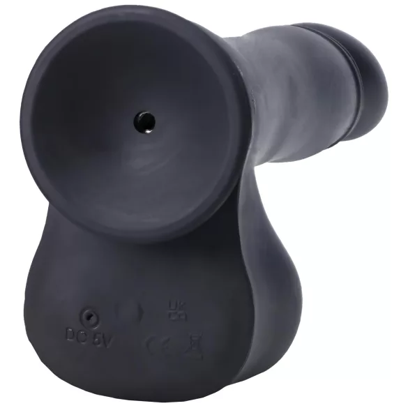 Doc Johnson - vibrator cu piston automat mini cu telecomandă - negru