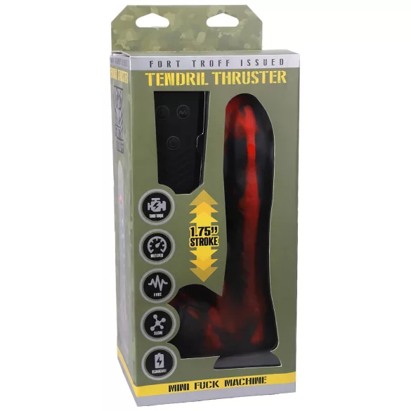 Doc Johnson - vibratoare thrusting wireless - mini cu tentacul roșu