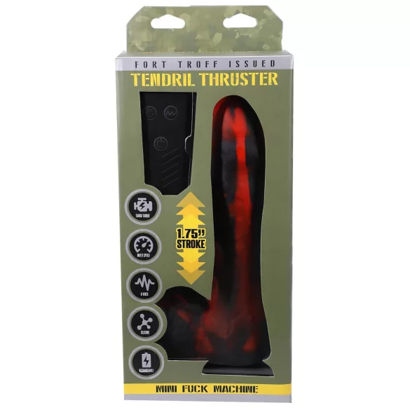 Doc Johnson - vibratoare thrusting wireless - mini cu tentacul roșu