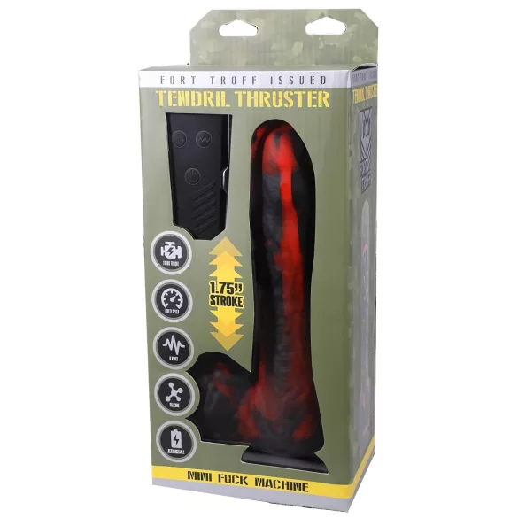 Doc Johnson - vibratoare thrusting wireless - mini cu tentacul roșu