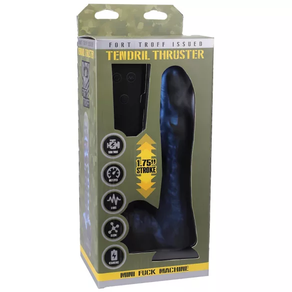 Doc Johnson - vibratoare cu impulsuri wireless - mini tendril, albastru