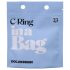 Doc Johnson C-Ring - inel din silicon pentru penis (negru)