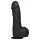 Doc Johnson The Perfect Cock - dildo realist (negru) - 19 cm