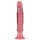 Dildo anal roz cu ventuză Crystal Jellies (roz)