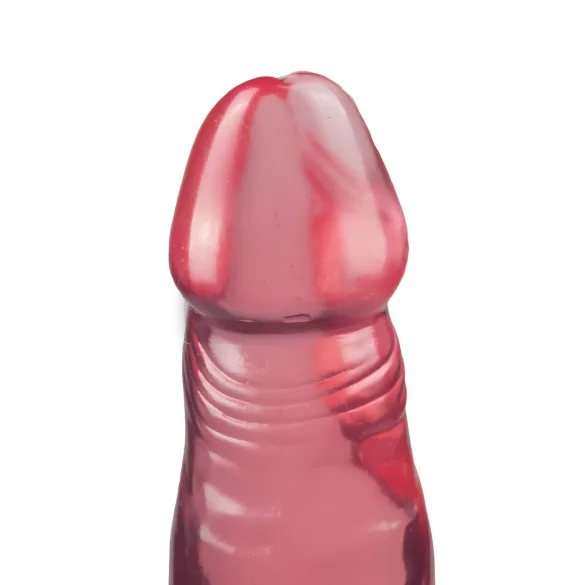 Crystal Jellies - dildo anal cu ventuză (roz)