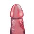 Dildo anal roz cu ventuză Crystal Jellies (roz)