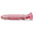 Dildo anal roz cu ventuză Crystal Jellies (roz)