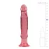 Crystal Jellies - dildo anal cu ventuză (roz)