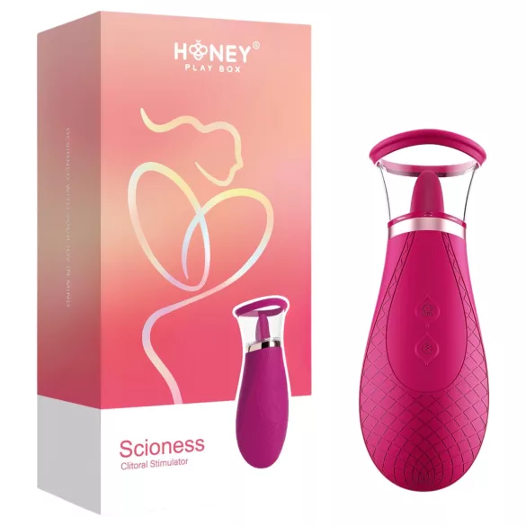 Honey Play Box Scioness - vibrator pentru clitoris cu sucțiune și lins - roz