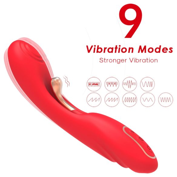 Bestoy - vibrator punctul G cu limbă - roșu