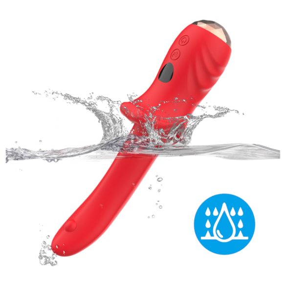 Bestoy - vibrator waterproof pentru punctul G - roșu