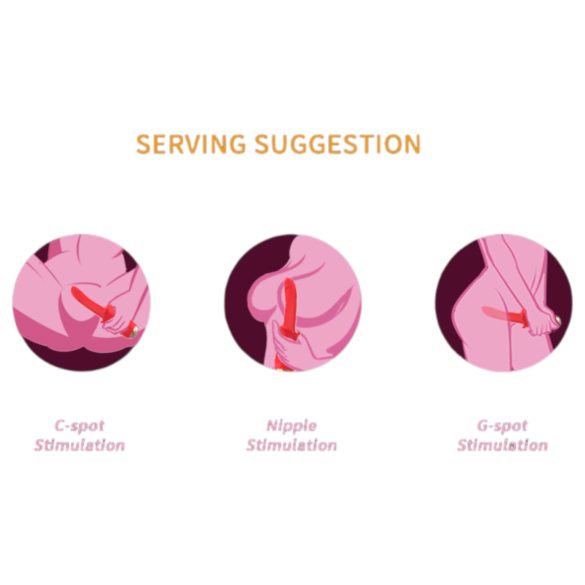 Bestoy - vibrator waterproof pentru punctul G - roșu