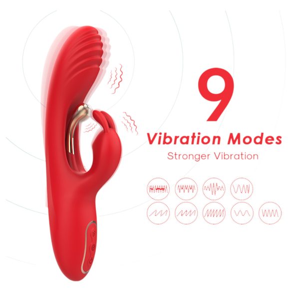 Bestoy - Vibrator stimulare punct G și clitoris - roșu