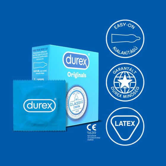 Durex Originals Classic - prezervative (3 buc)