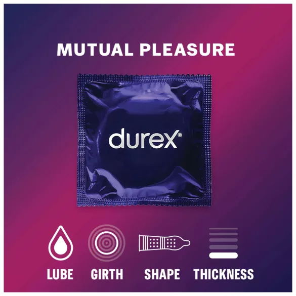 Durex Mutual Pleasure - prezervative cu efect întârziat (3 bucăți)