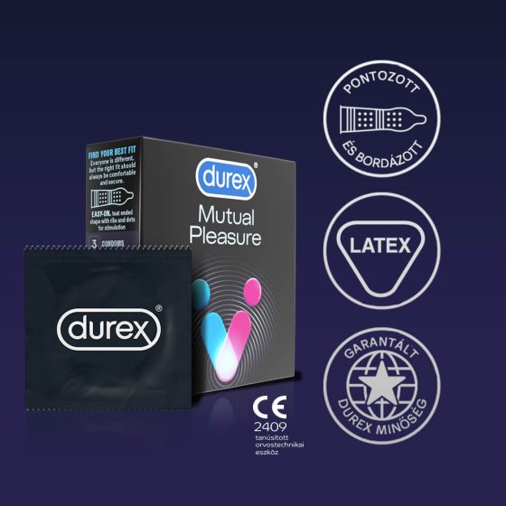 Durex Mutual Pleasure - prezervativ (3db)