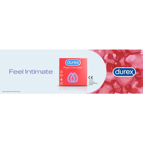 Durex Feel Intimate - prezervativ cu perete subțire (3 bucăți)