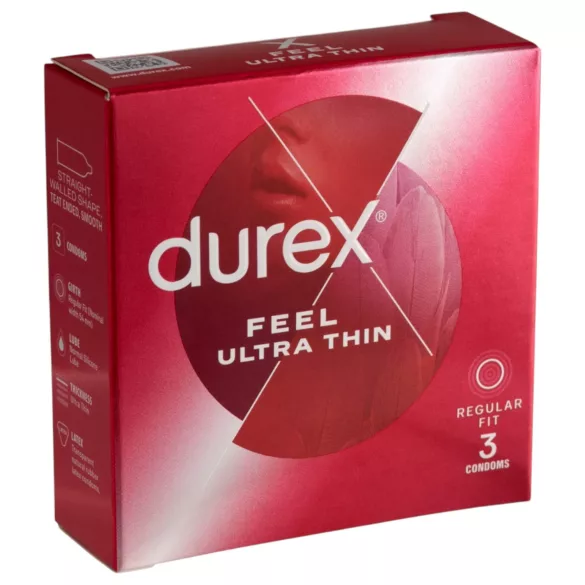Durex - Prezervative ultra subțiri - senzație naturală - 3 bucăți