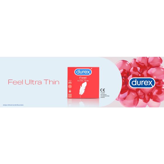Durex Feel Ultra Thin - prezervativ ultra-realist (3 bucăți)