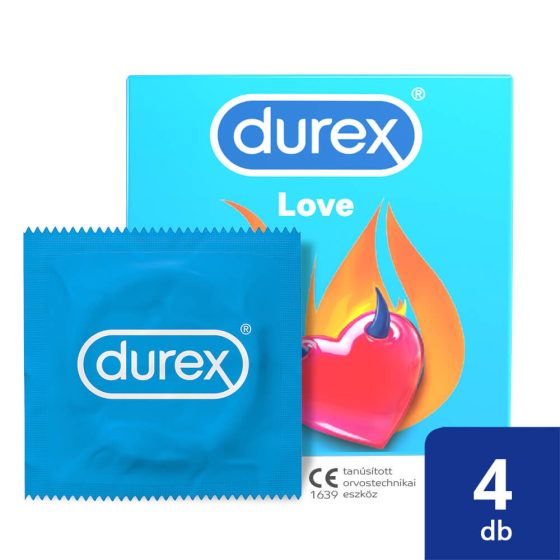 Prezervative Durex Love - Prezervative usor de pus (4 buc)