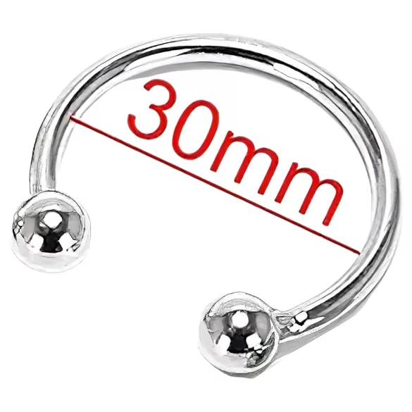 Inel pentru gland din metal inoxidabil - pentru întârzierea ejaculării (30 mm)
