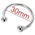 Inel pentru gland din metal inoxidabil - pentru întârzierea ejaculării (30 mm)