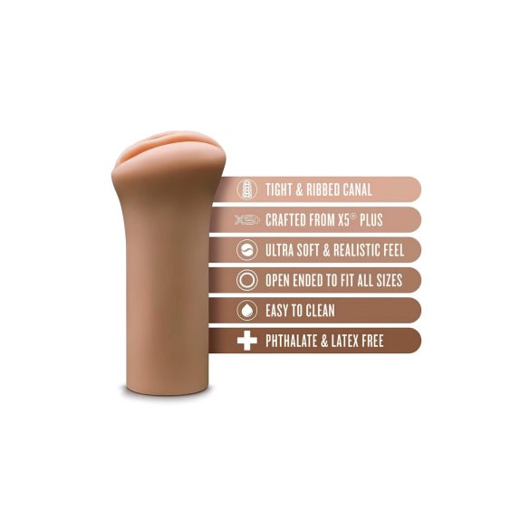 Enlust Molly - vagin artificial cu imagini MI - nuanță închisă natur