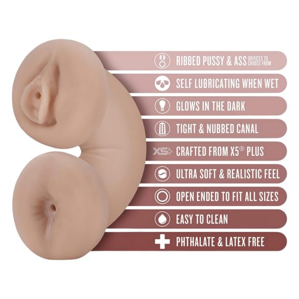 Enlust Tasha - vagină și anus iluminat cu imagini AI - culoare naturală