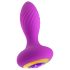 Oh My Gem – plug anal vibrant cu piatră decorativă (mov)