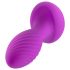 Oh My Gem – plug anal vibrant cu piatră decorativă (mov)