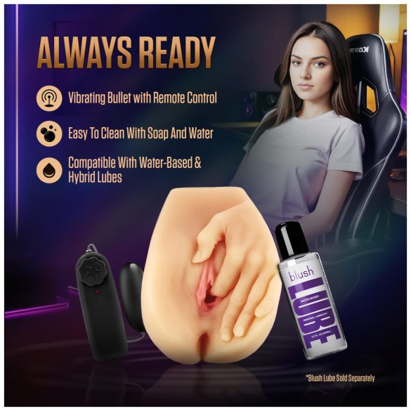 Enlust Selena - vagină artificială cu vibrații cu imagini generate de inteligență artificială (natur)