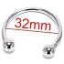 Inel metalic inox pentru întârzierea ejaculării (32mm)