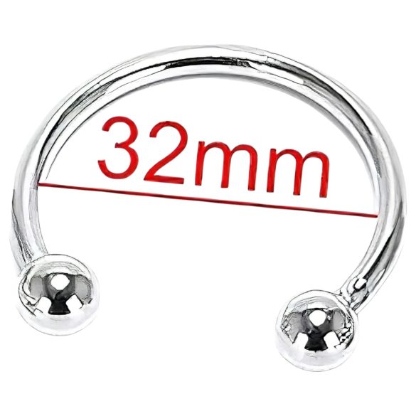 Inel penis din metal inoxidabil - întârzierea ejaculării (32mm)