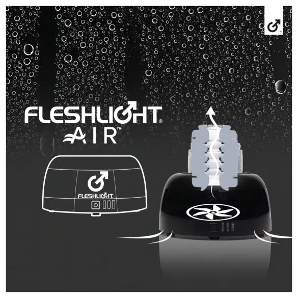 Fleshlight Air - uscător automat pentru masturbator (negru)