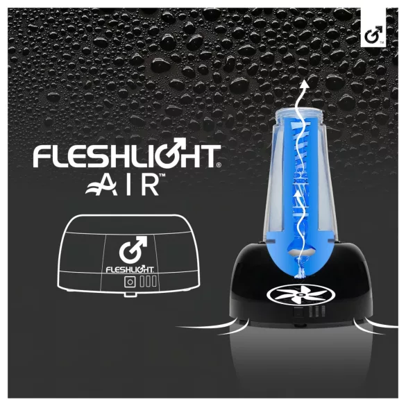Fleshlight Air - uscător automat pentru masturbator (negru)