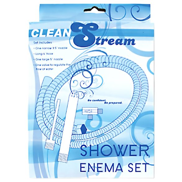 Shower Enema - set duș anal - aluminiu - argintiu