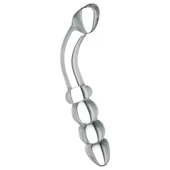   Prisms Hamsa - dildo sticlă dublu capăt G-spot - transparent