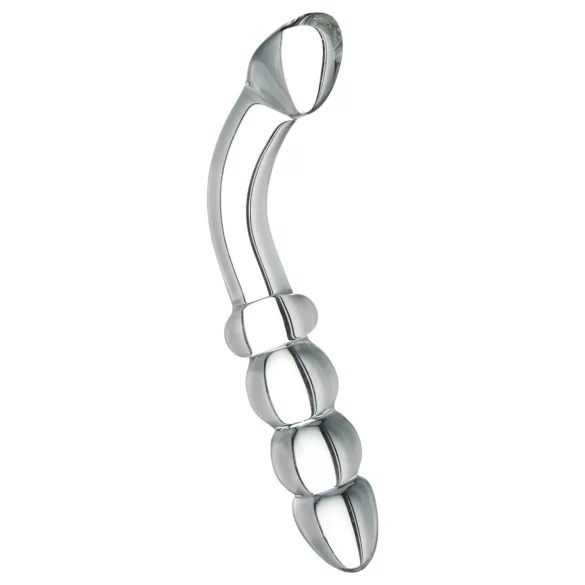 Prisms Hamsa - dildo sticlă dublu capăt G-spot - transparent