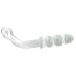 Prisms Hamsa - dildo sticlă dublu capăt G-spot - transparent
