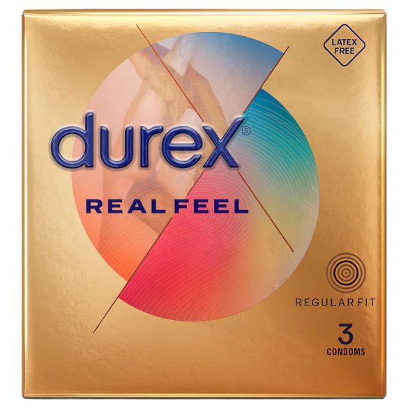 Durex Real Feel - prezervative fără latex (3 buc.)