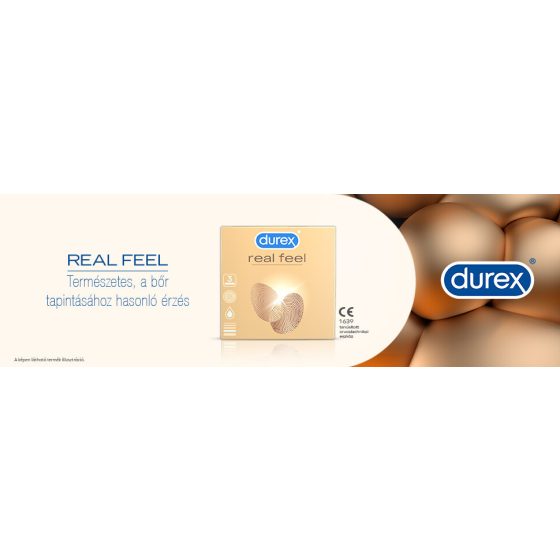Durex Real Feel - prezervative fără latex (3 bucăți)
